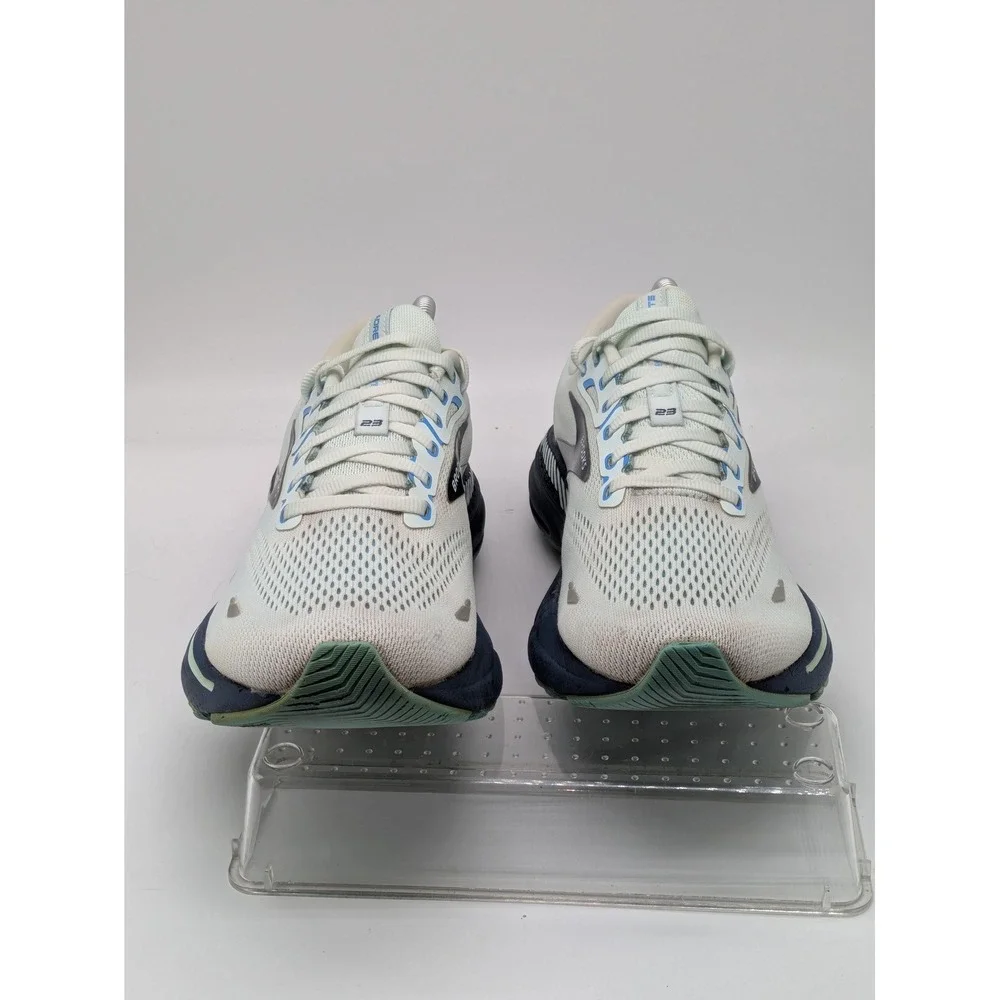Brooks Adrenaline GTS 23 Women's Running Shoes Size 10.5 B White Blue Stability
